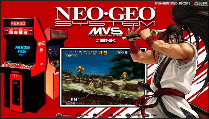 Hyperspin Neo Geo system screenshot